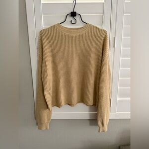 BP Cleo Crop Crewneck Knit Sweater